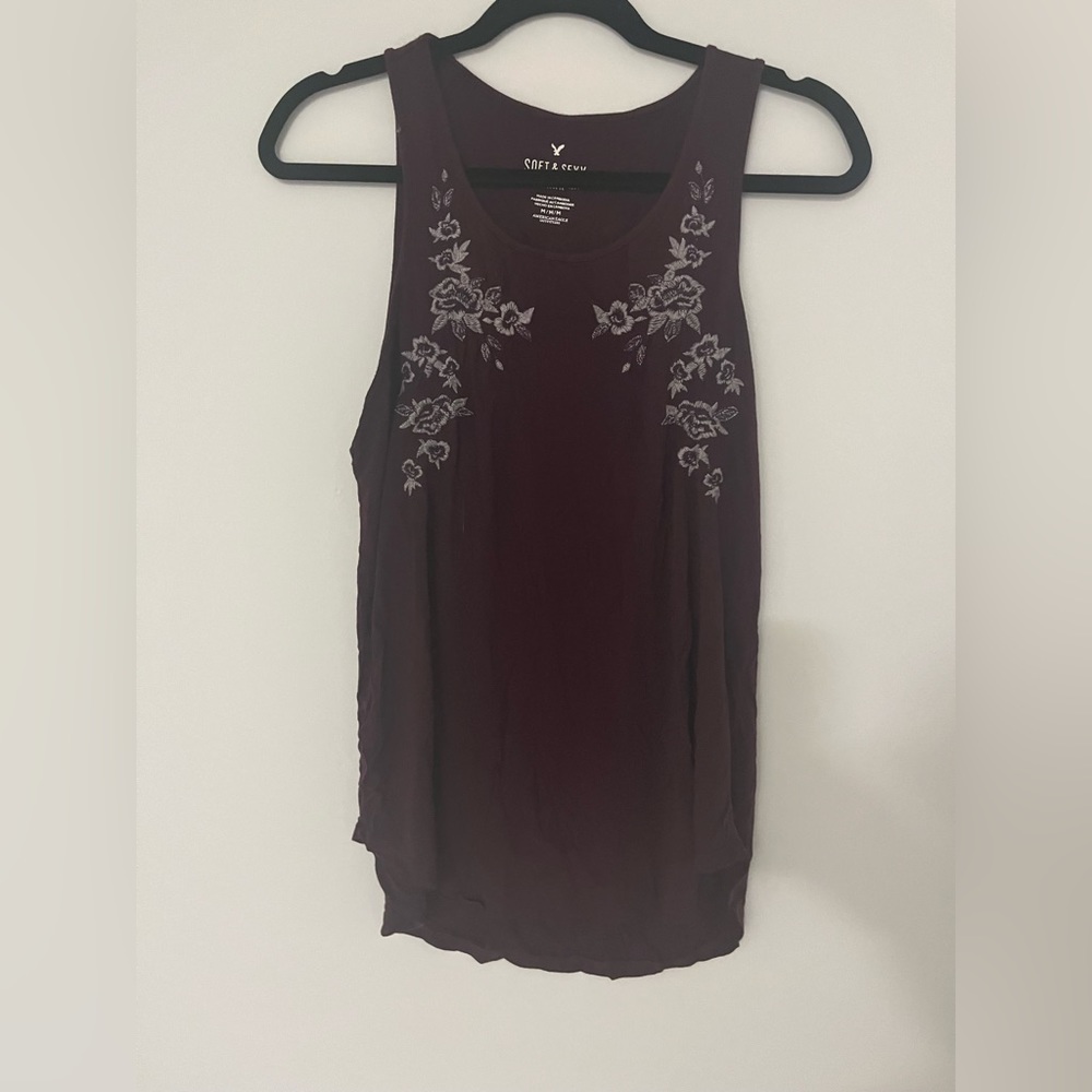 ✨LAST CHANCE✨ American Eagle Soft and Sexy Embroidered Tank Top Floral